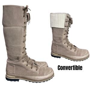 The North Face Size 8.5 Tall Snow Boots Convertible Suede Insulated Snowtropolis